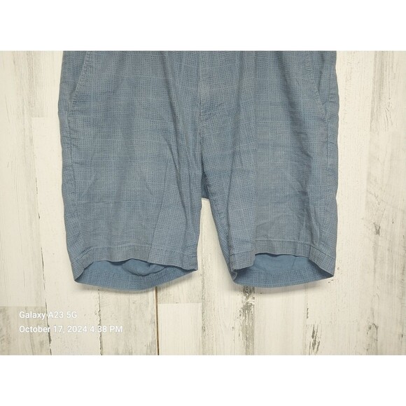 AG Adriano Goldschmied Men’s The Wanderer Shorts Blue Dots Chino Preppy Sz 33R - Picture 2 of 10